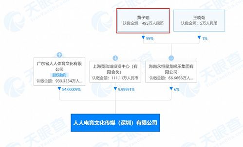 黃子韜關聯公司入股人人電競